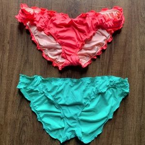 Pair of Ruffled Bikini Bottoms